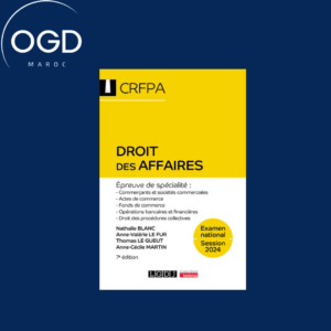 DROIT DES AFFAIRES - CRFPA - EXAMEN NATIONAL SESSION 2024